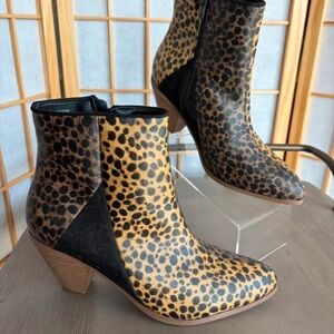 Cato Animal Print Ankle Boots